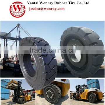 Solid tire for Reachstackers forklift truck tire 14.00-24 18.00-25 etc.