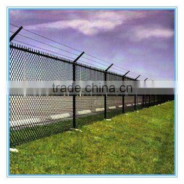 China PVC Coated/Galvanized Chain Link Fence Used in highway fencing, stadium fenceing, machine protection (manufactory)