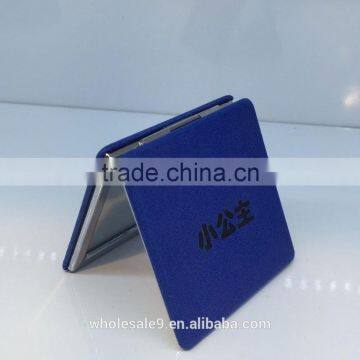 Square Pu Leather Folding Cosmetic Mirror photo-3