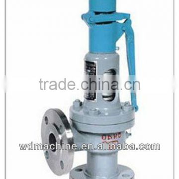 Spring loaded low lift type with lever safety valve