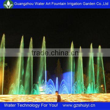 Peacork style artificial water fountain for the pool in the square