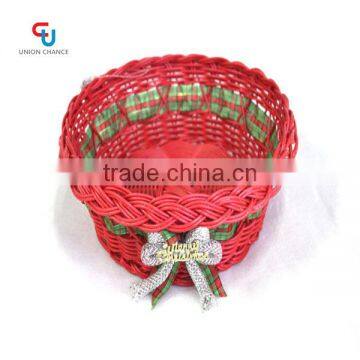 Chipwood woven Christmas basket