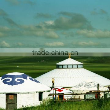 hot sale canvas tent waterproof mongolian yurt Inside glamping