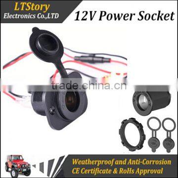 Round Multiple DC Power Socket for 12V 24V Car ATV