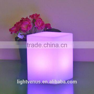 10*10*15 cm square column table lamp art decor lighting for home color changing with USB charge