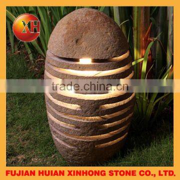 Chinese LED Granite Stone Lantern for Lamp Decoration photo-2