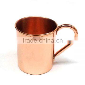 High quality 100% copper food safe pure copper mug