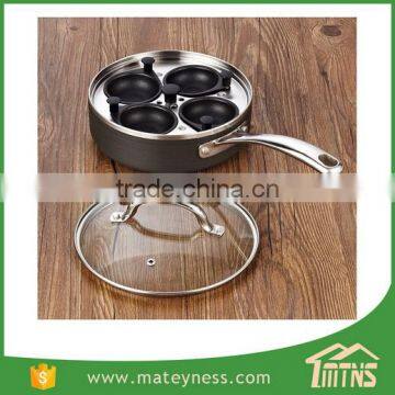 4-Cup Nonstick Aluminum Alloy Egg Poacher Pan photo-4