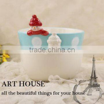 700ml ceramic sugar bowl ceramic cereal bowl christmas small bowl for candy cheap color bowl