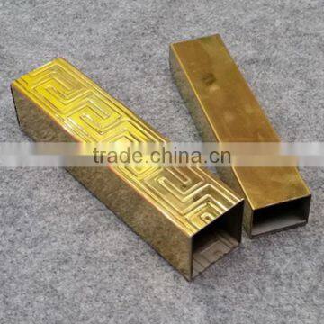 304 Mirror Gold Colored Stainless Steel Pipe and Tube photo-3