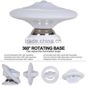 New Arrival Creative Cool 360 Degree UFO Rotating Floor Night Light, USB Rechargeable LED Motion Sense UFO Night Light For Sale photo-2