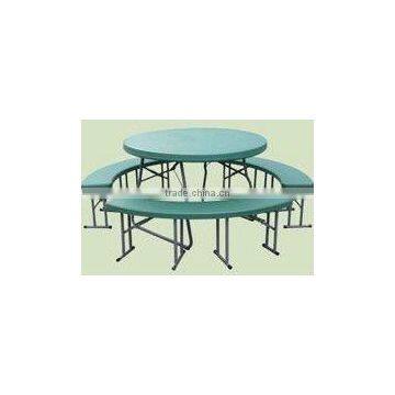 2017 Sigma Hot sale 4 pc picnic round plastic dining round table and chair set