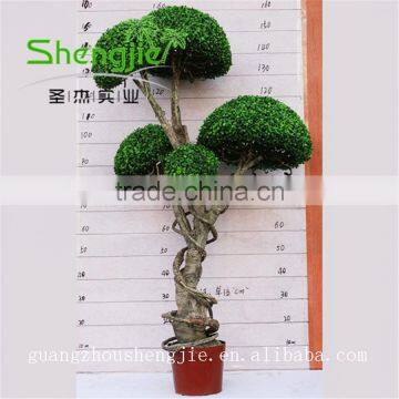 SJLJ013291 Guangdong factory wholesale artificial topiary tree / artificial bonsai / artificial plant