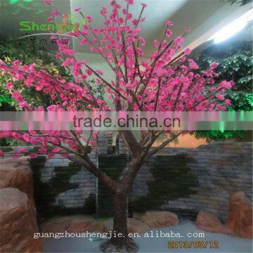 SJLJ013546 artificial cherry blossom tree with lights decorative led tree for wedding decoration