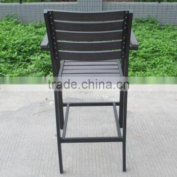 Outdoor Bar Furniture Plastic Wood High Stool Bar Chair photo-2