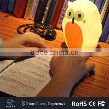 Multicolor Changing Led Night Light Mini Owl Led Sensor Nightlight Led Lamp photo-6