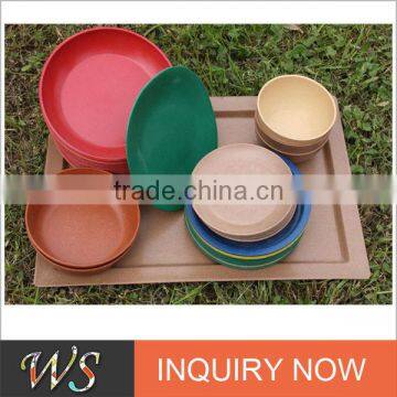 Non-Flamable Reusable Bio& Eco Bamboo Fiber Tableware