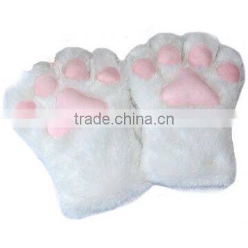 Anime Cosplay Party Costume Cute Cat Bear Plush Paw Claw Gloves photo-2