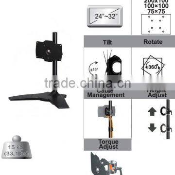 LCD monitor arm Aluminum Single Desk 24"-32" stand mount