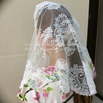 Spanish Lace Mantilla Embroidery Authentic Spanish Lace Mantilla Veils photo-5