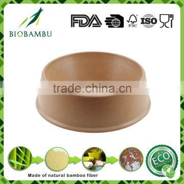 Good Capacity Best selling items bamboo round dog bowl