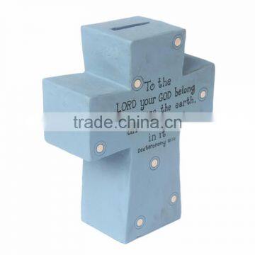 Custom Kids Gift Resin Religious Crucifix Money Boxes photo-2