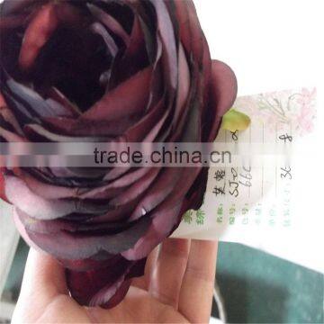 SJ20170006 Purple Artificial Silk Flower Rose Bud photo-2