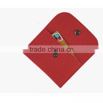 Eco Friendly Personalized Grey Felt Card Holder for Available photo-6