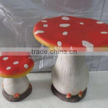 Beautiful Mushroom Shape Fiberglass Garden Chair photo-3