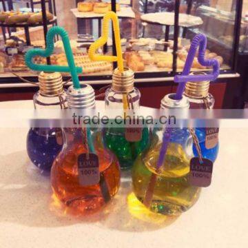 Christmas Gift Bottles Clear Light Bulb PET Plastic Decorative Bottle photo-2