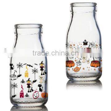 8oz 9oz 10oz halloween glass milk bottle kid glass cup set water glass mug milk cup set