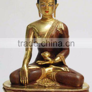 Asia Fengshui Indoor Zen Garden Metal Crafts Bronze Budha Statue for Sale photo-2