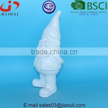 Table Centerpieces Christmas Decorations White Ceramic Santa Claus photo-2