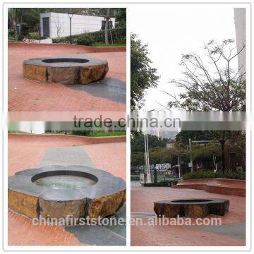 GCF2018 Street Furniture Black Basalt Cheap Park Benches