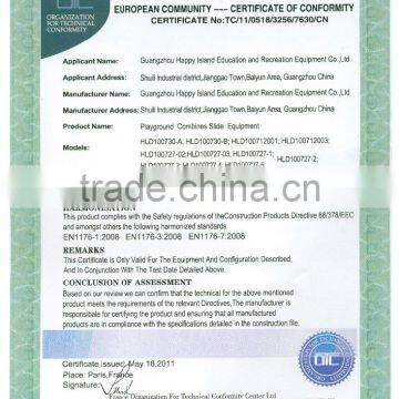 (HD-301 ) Amusement Park Equipment School Recreation Equipment School Playground Outer Space Plastic Outdoor Combined Slide photo-3