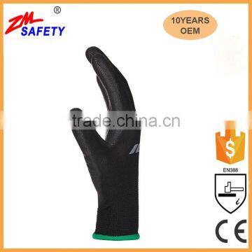 General Purpose Work Safety Orange PU Hand Gloves With Seamless Knitted Shell photo-5