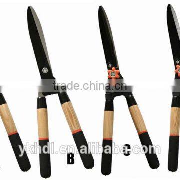 wood handle garden hand tool/hedge shear/hand pruner/grass shear/lopper/pruning shear