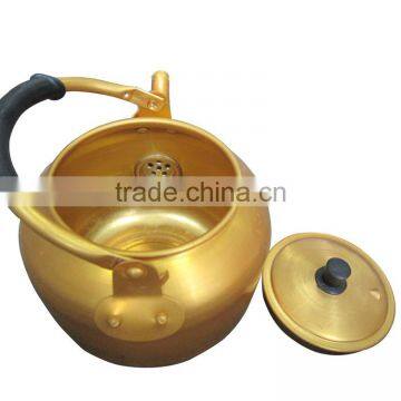 Hot Sale 0.75L-15L Cheaper Welded Spout Yellow Aluminum Water Kettle Tea Pot photo-2
