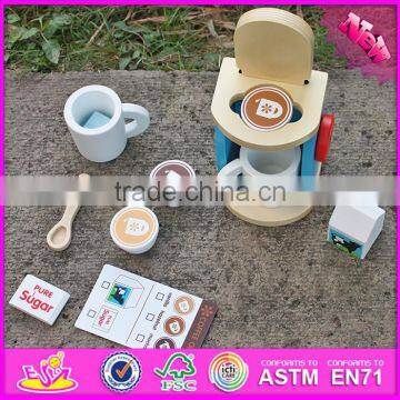 2016 New Design Simulation Home Play Mini Wooden Kids Coffee Maker W10D147 photo-2