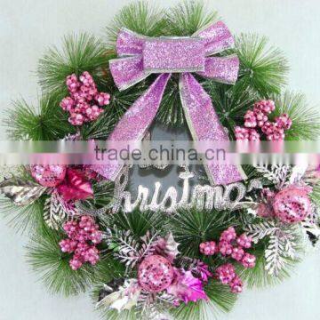 factory sale!!! fashionable and classic Christmas wreath with good quality and competitive