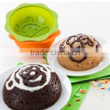 Silicone round cake pan easter egg cake mold egg tart cup microwave baking pan