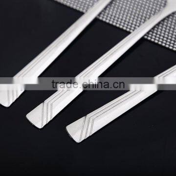 Natural Color Spoon and Fork Set With Stainless Steel Tableware Set photo-6