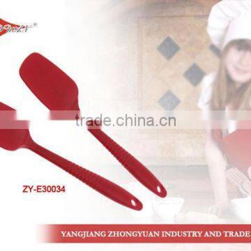 Modern design middle size silicone spatula with soft handle, best selling