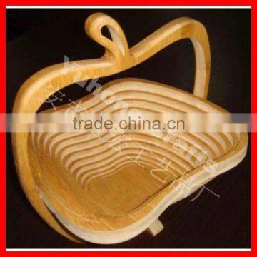 Apple Shape Bamboo Fruits Basket photo-4