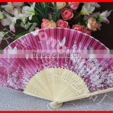 Beautiful Japanese Silk Foldable Fan photo-2