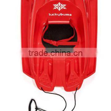 toddler pull sled with safety betl towable kids with secure ceinture snow sled with backrest,-30temp 24h cold resistance test