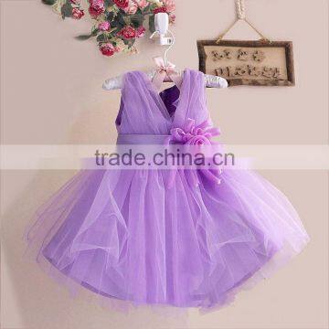 2015 Free Shipping Sleeveless Flower Girl Dancing Dress Party Baby Girl Christening Dress Kids Baby Birthday Christmas Dresses photo-4