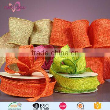 Wholesale 9mm decorative celebrate it jute burlap ribbon for party