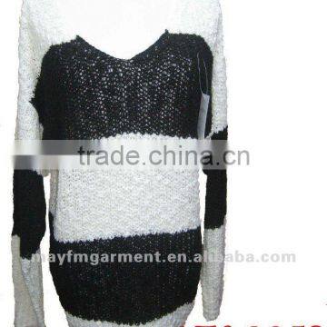 The Newest V-neck Women Acrylic Sweater