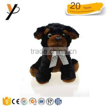 Wholesale Brown White Black Dog Plush Toys Dog Toys With Scarf photo-2